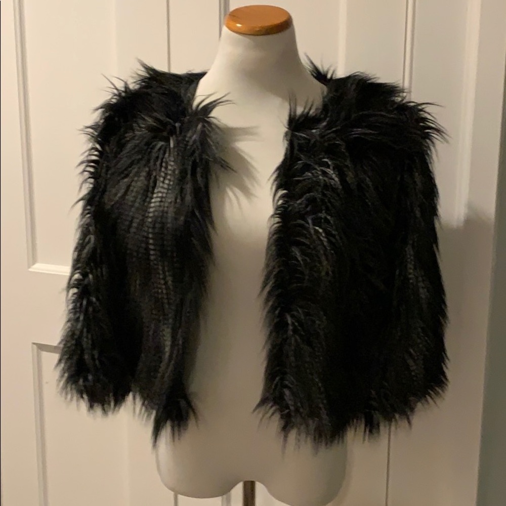 Faux fur jacket